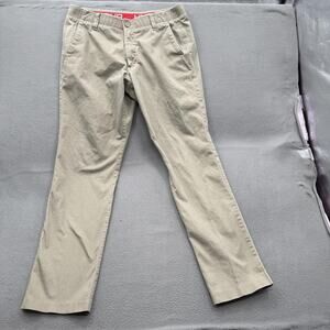 Under Armour Pants Mens 36x34 Beige Regular Fit Chino Elastic Waist Casual